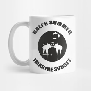 Dali's summer. Imagine sunset (black) Mug